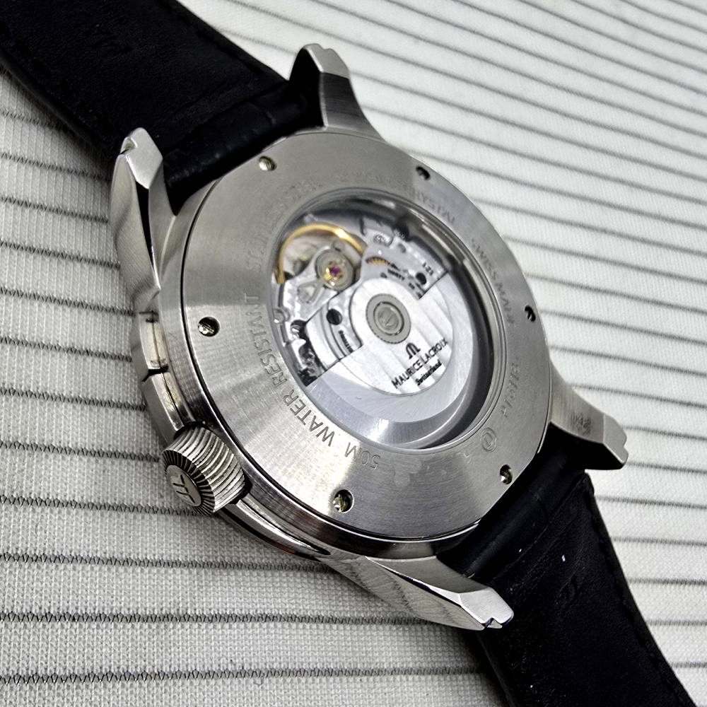 Maurice Lacroix Pontos Decentrique GMT 43 mm – Esfera Negra – - Imagen 4