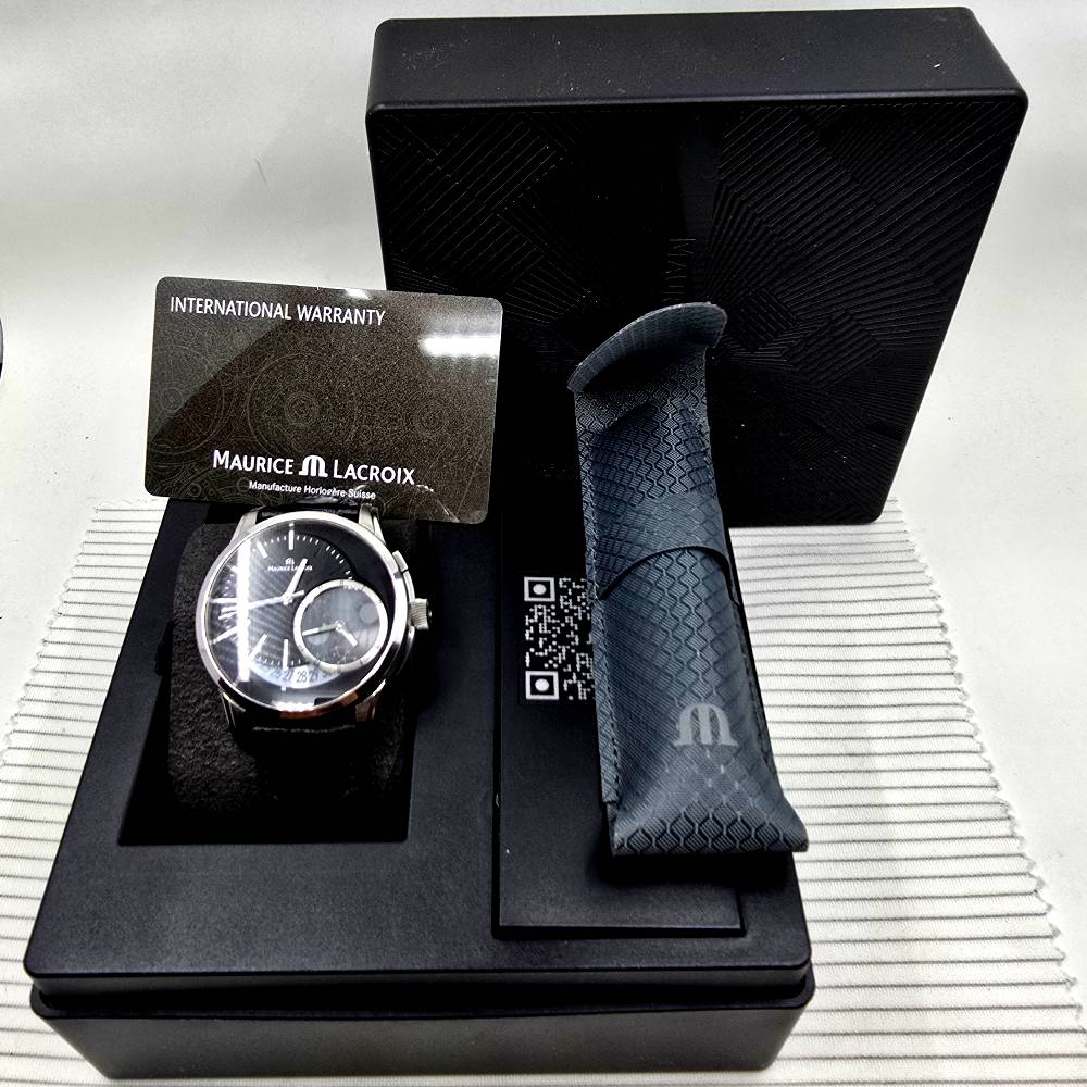 Maurice Lacroix Pontos Decentrique GMT 43 mm – Esfera Negra – - Imagen 2