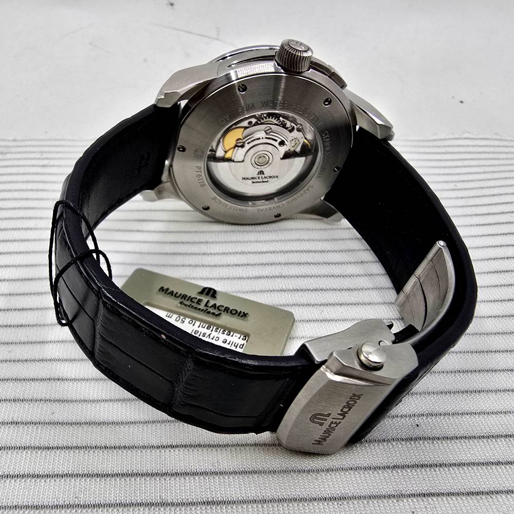 Maurice Lacroix Pontos Decentrique GMT 43 mm – Esfera Negra – - Imagen 8