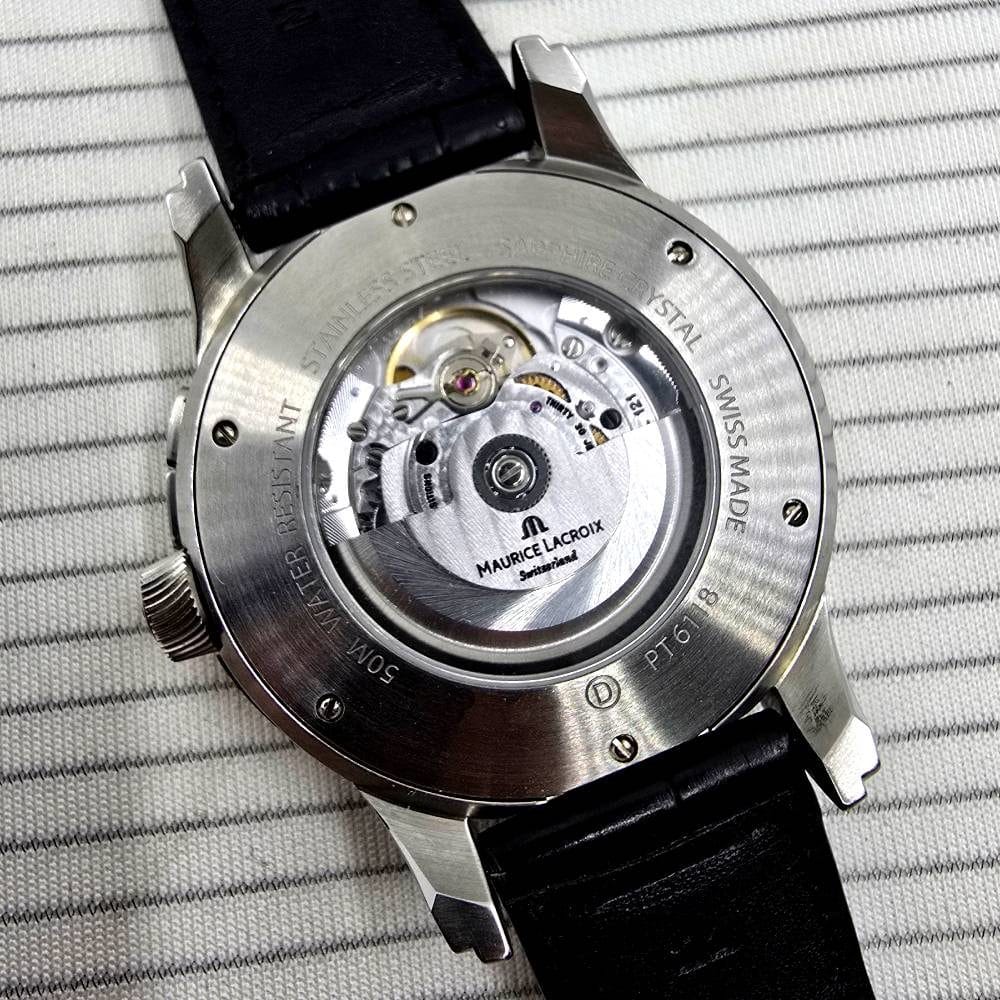 Maurice Lacroix Pontos Decentrique GMT 43 mm – Esfera Negra – - Imagen 6