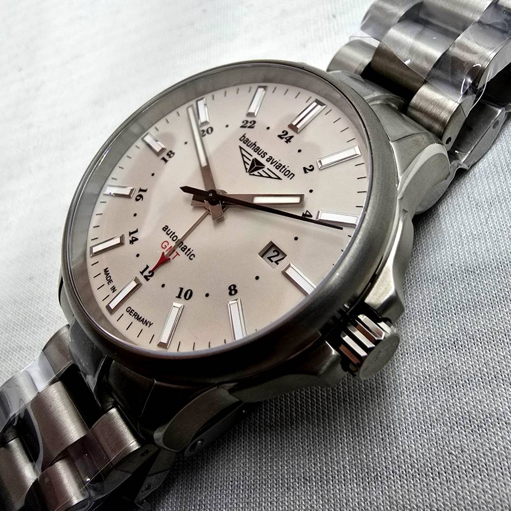 Bauhaus Aviation Titanium Date GMT 2868M-5 - Imagen 12