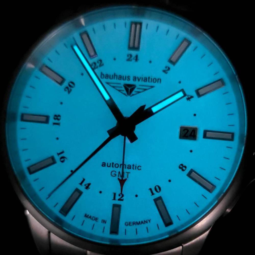 Bauhaus Aviation Titanium Date GMT 2868M-5 - Imagen 10