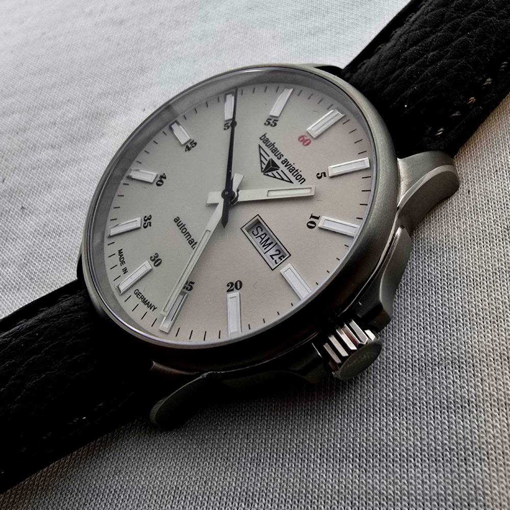 Bauhaus Aviation Titanium Day-Date 2866-5 - Imagen 11