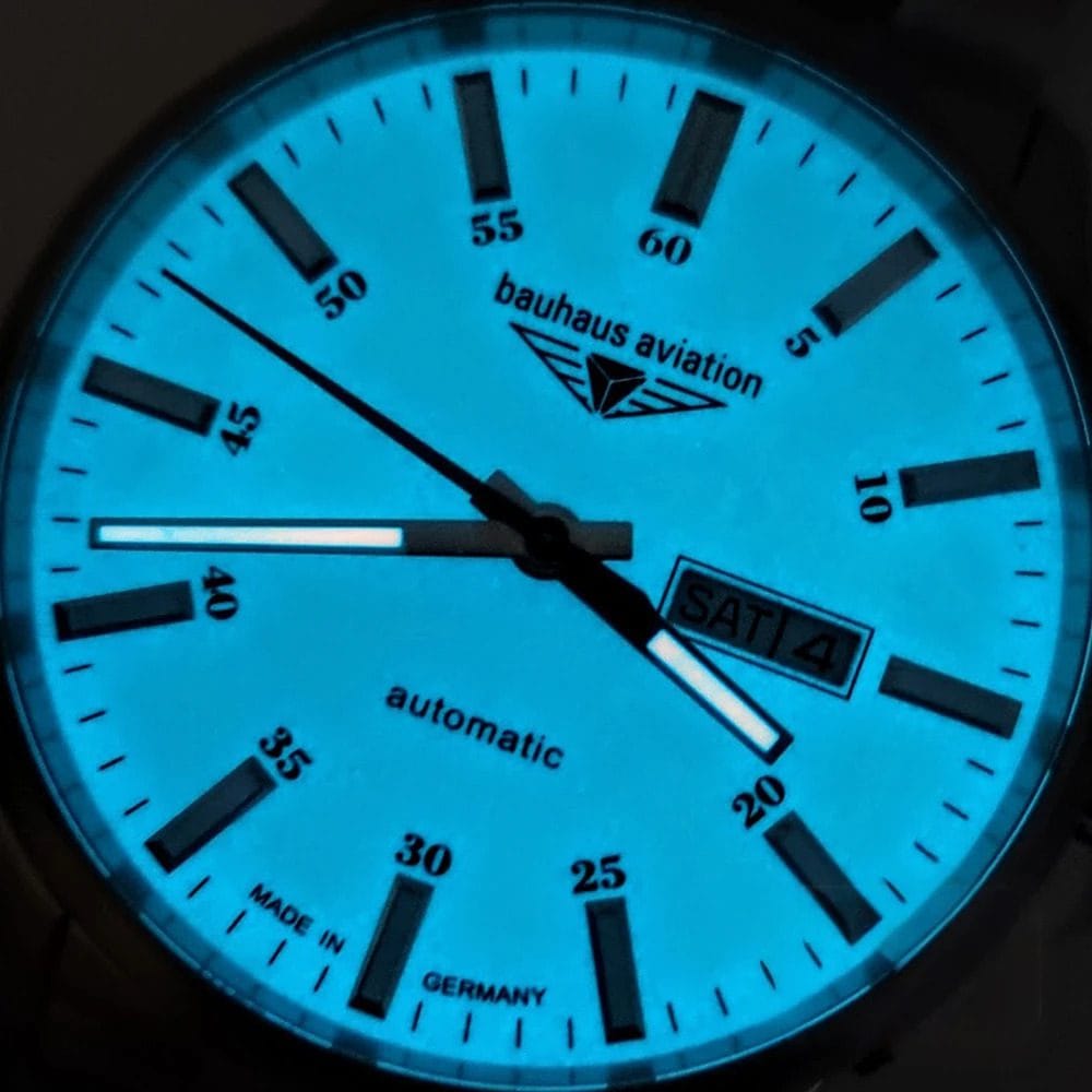 Bauhaus Aviation Titanium Day-Date 2866-5 - Imagen 9