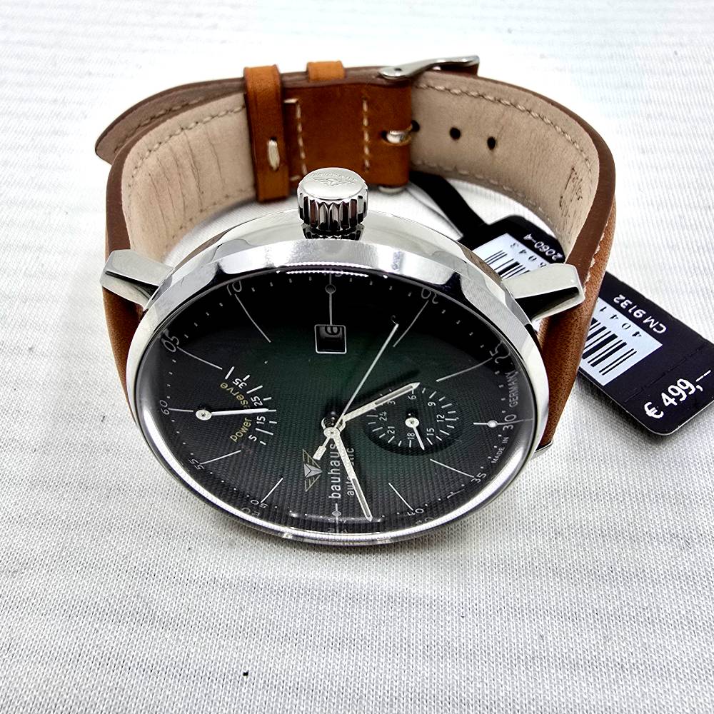 Bauhaus Dessau Power Reserve Automatic 41 mm – Esfera Verde - Imagen 8
