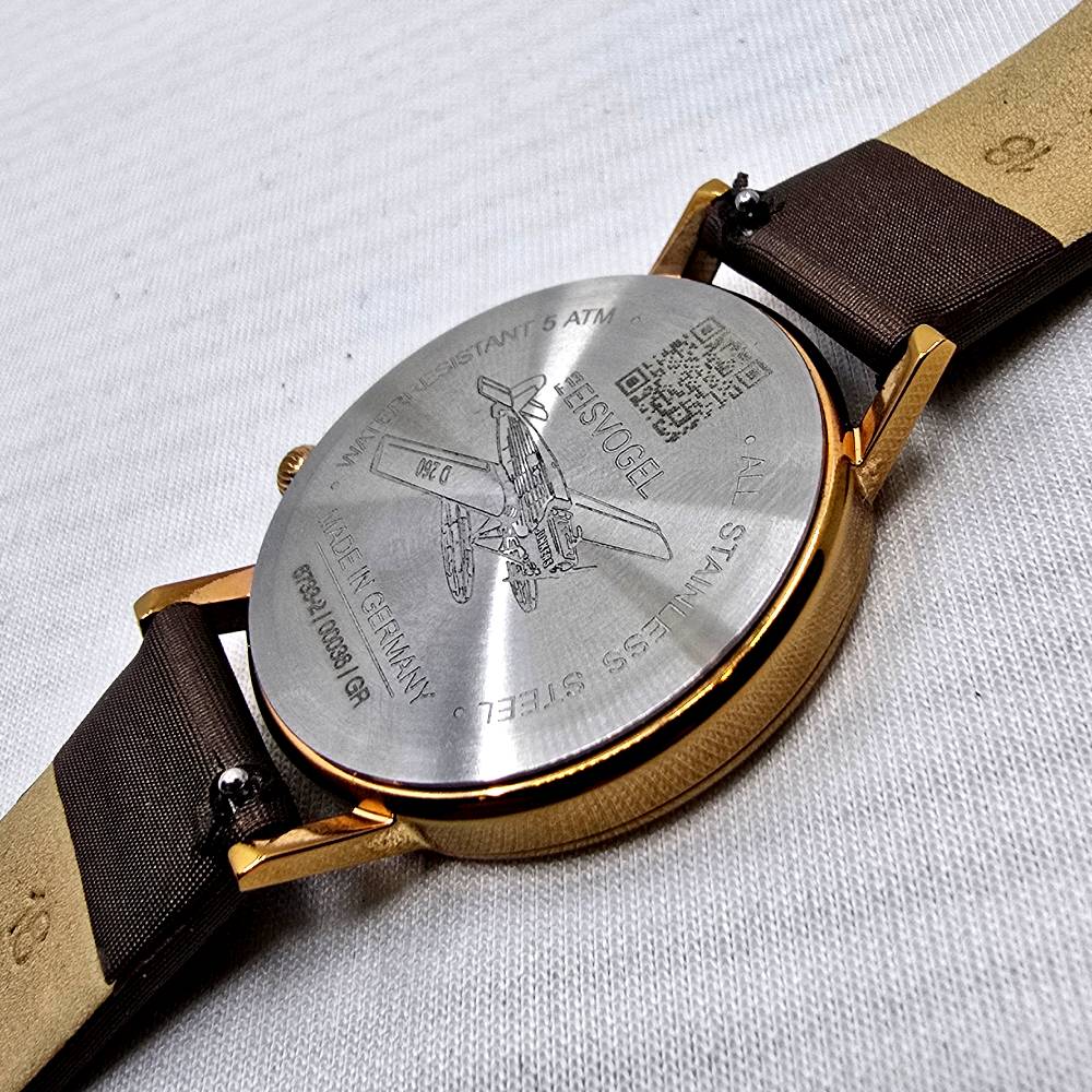 Junkers Eisvogel F13 Lady 36 mm – Esfera Marrón - Imagen 4