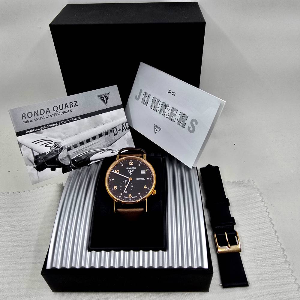Junkers Eisvogel F13 Lady 36 mm – Esfera Marrón - Imagen 2