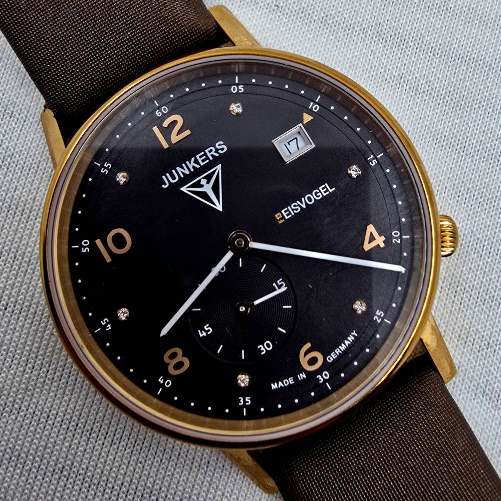 Junkers Eisvogel F13 Lady 36 mm – Esfera Marrón - Imagen 13