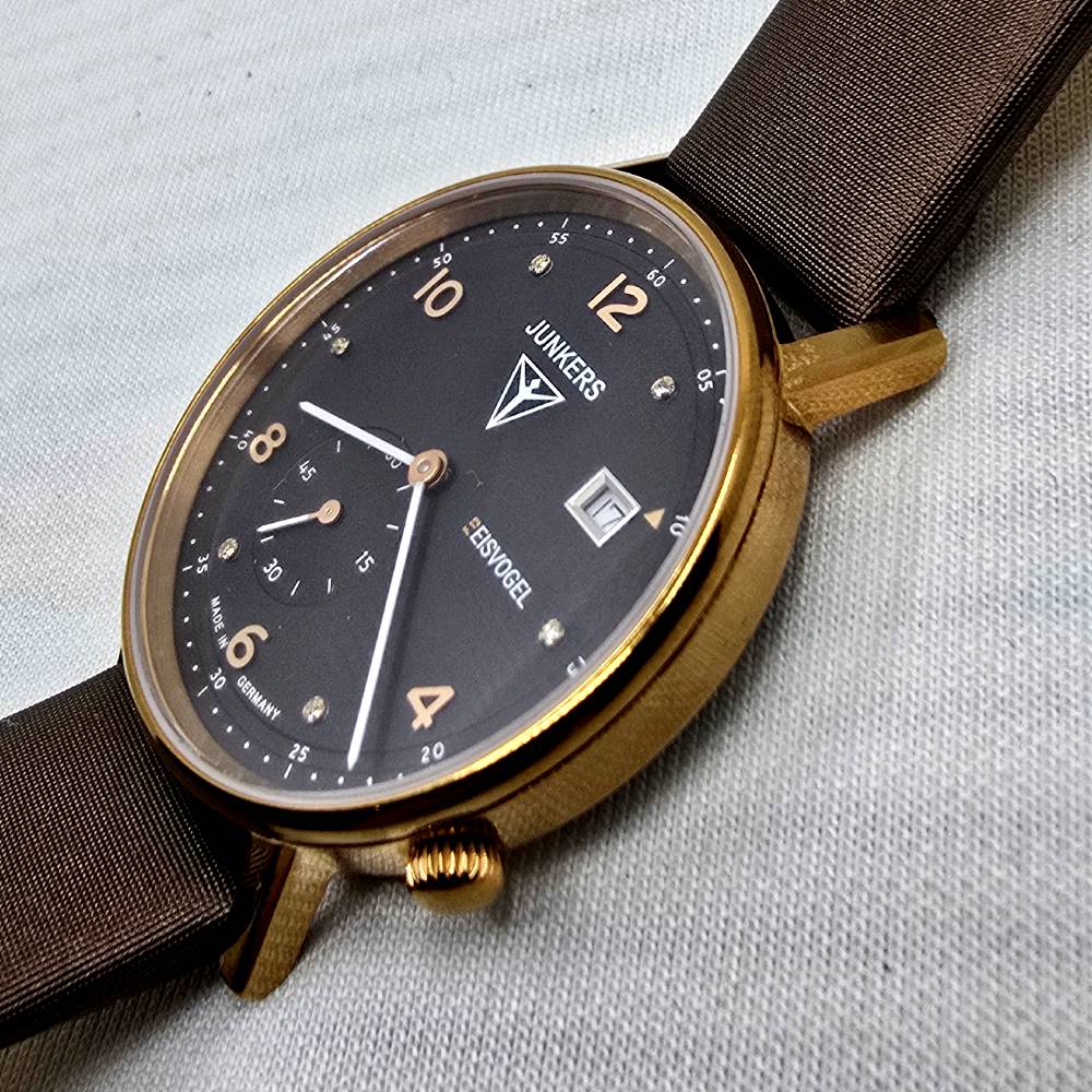 Junkers Eisvogel F13 Lady 36 mm – Esfera Marrón - Imagen 12