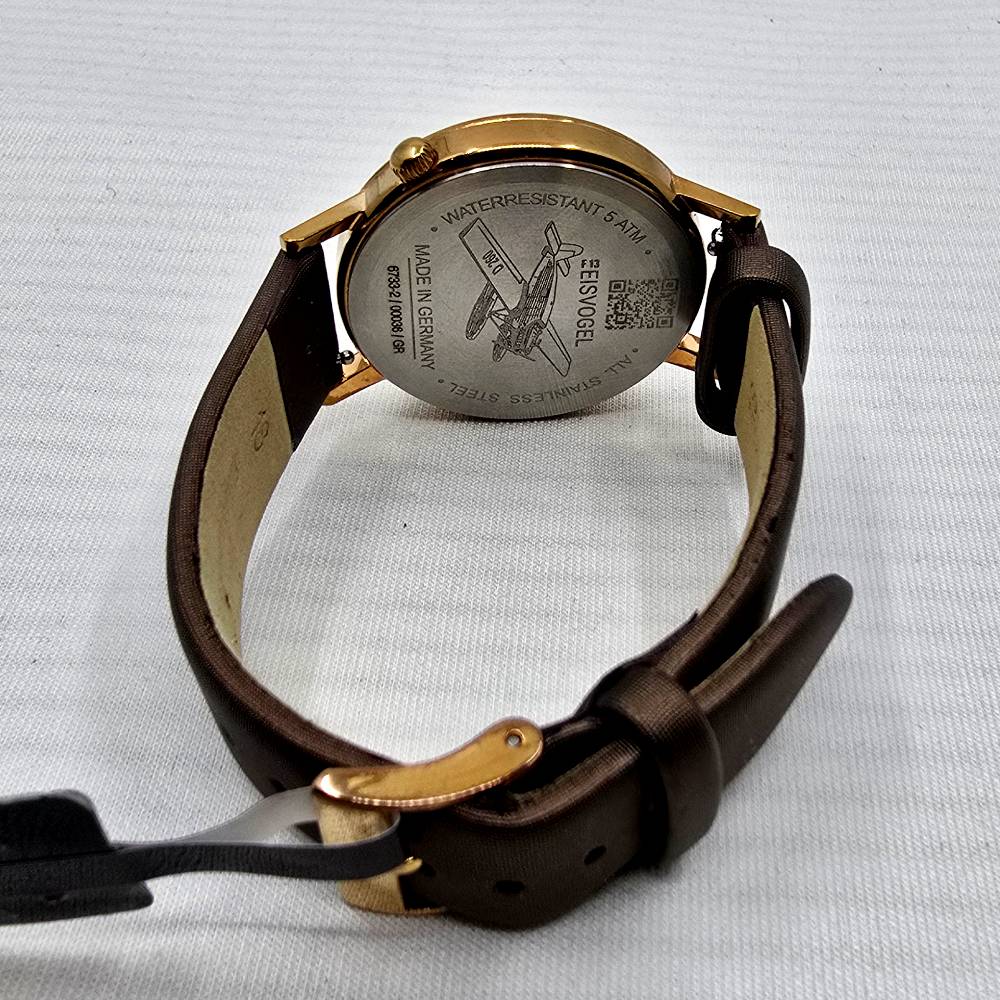 Junkers Eisvogel F13 Lady 36 mm – Esfera Marrón - Imagen 7