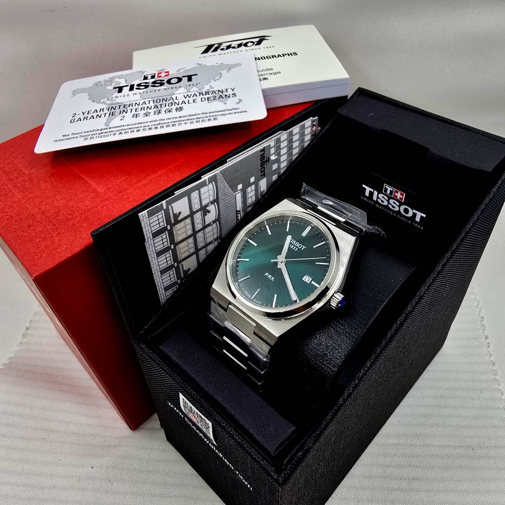 Tissot PRX Quartz 40 mm – Esfera Verde - Imagen 3