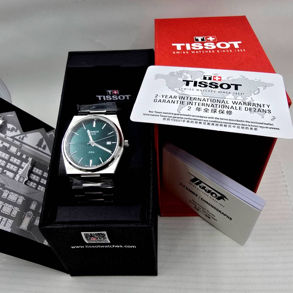 Tissot PRX Quartz 40 mm – Esfera Verde - Imagen 2